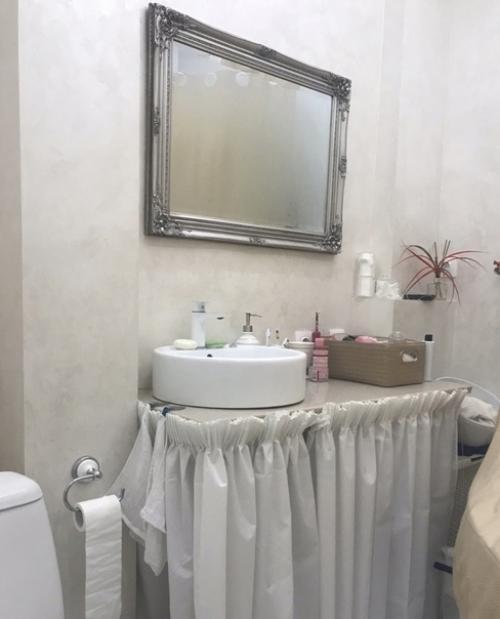 Необычный вариант ремонта ванной комнаты в классическом стиле. 05