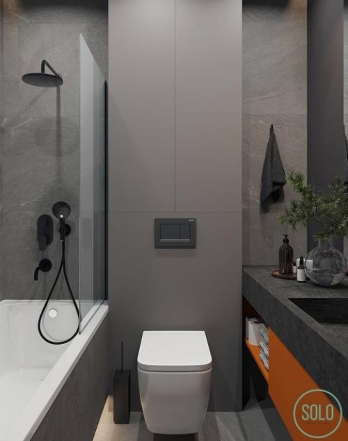 Несколько вариантов оформления санузла. 07