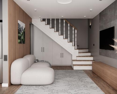 Кухня - гостиная, площадью 33. 01