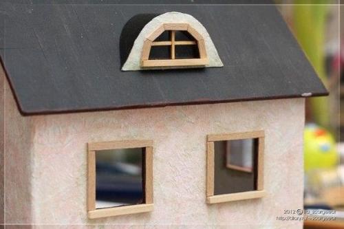 Очаровательный домик из картона. 03