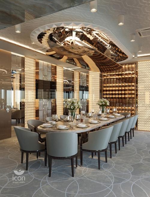 Стилистическая концепция. Президентского лаунжа стадиона (440 кв. 03