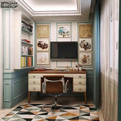 Детская комната для мальчиков в классическом стиле. 05