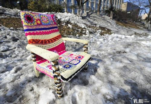 Обвязанные кресла в интерьере. 05