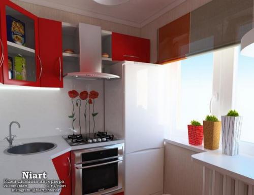 Как обустроить малогабаритную кухню в хрущевке. 05