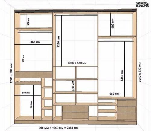 Как своими руками сделать шкаф купе? 05