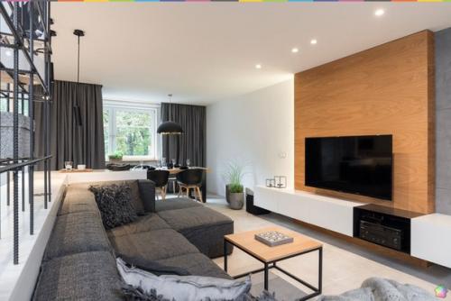 Все оттенки серого квартиры в Праге. 02