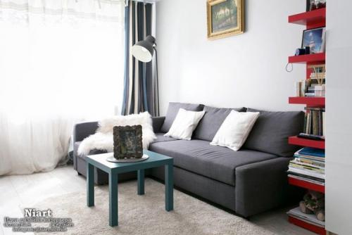 Современные угловые диваны в интерьере гостиной комнаты. 02