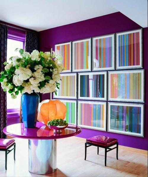 Фиолетовый цвет в интерьере. 01 Фиолетовый цвет в интерьере. 01