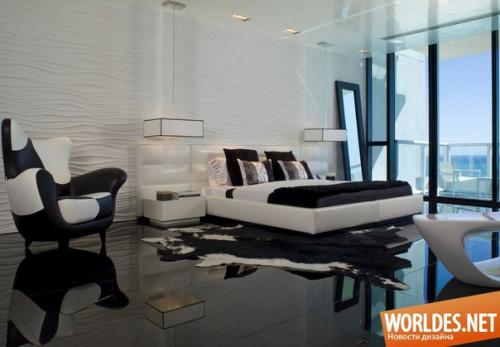 Спальни в черно-белых тонах? 09