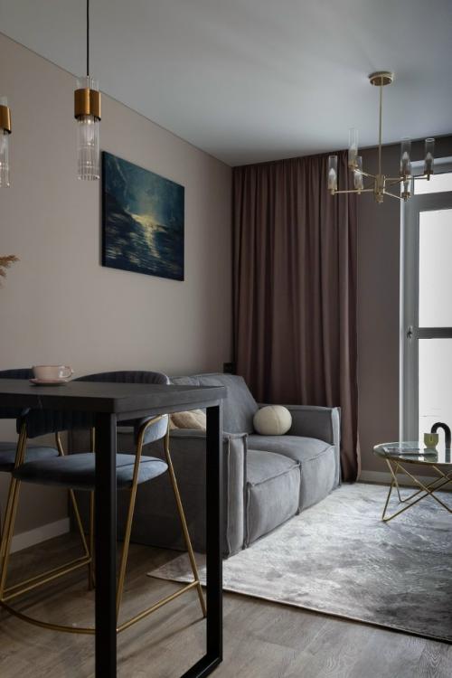 Интерьер 1-комнатной квартиры 39 м 2 в ЖК Минск мир в столице Беларуси. 05