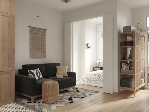 Проект маленькой 1-комнатной квартиры 30 кв. 07