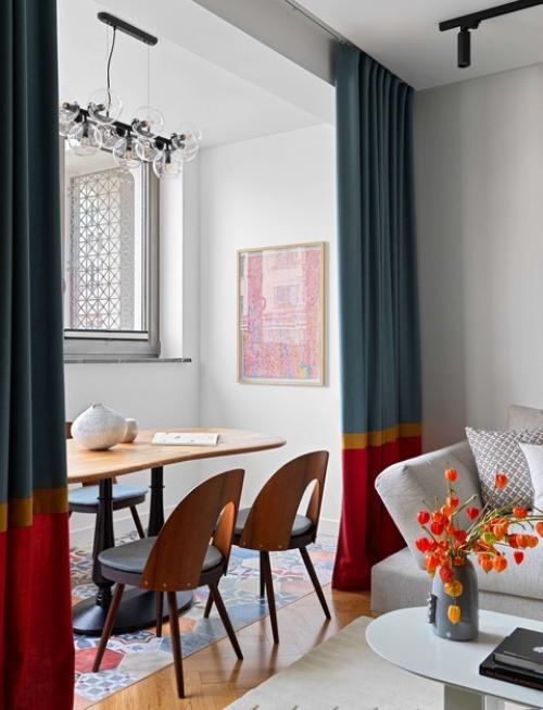 Невероятно уютный интерьер пятикомнатной квартиры 134 м для семьи с детьми. 01