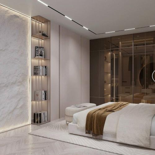 Этот интерьер спальни - воплощение современной роскоши. 02