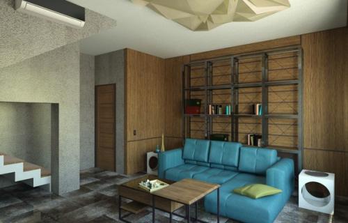 Проект Дом с Фонарем в стиле Contemporary создан. 01