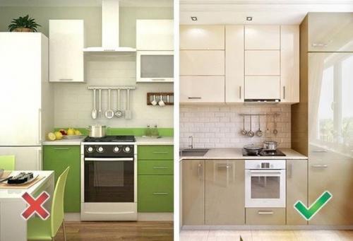 Маленькая кухня - вовсе не приговор, а повод подключить фантазию и изобретательность. 02