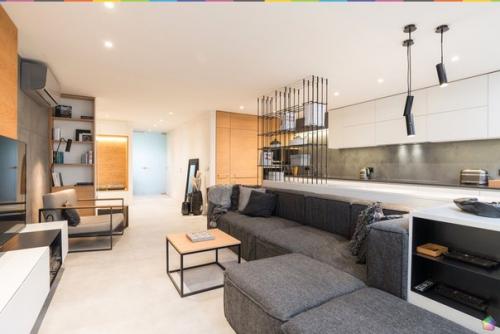 Все оттенки серого квартиры в Праге. 07