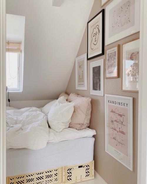 Маленькая двухкомнтаная квартира с большим шармом на верхнем этаже старого здания в Орхусе, Дания. 04