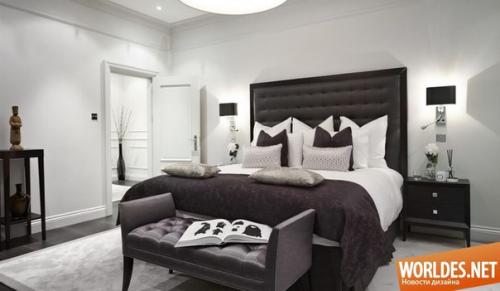 Спальни в черно-белых тонах? 01
