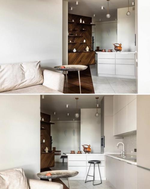 Яркий и запоминающаяся интерьер квартиры был создан для творческой семьи открытой смелым идеям экспериментам. 02