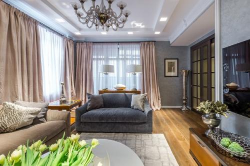 Фламандский интерьер.  Эту квартиру дизайнер для респектабельной супружеской пары оформляла. 01