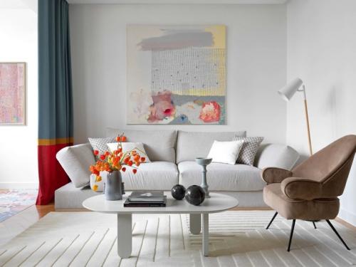 Невероятно уютный интерьер пятикомнатной квартиры 134 м для семьи с детьми. 02