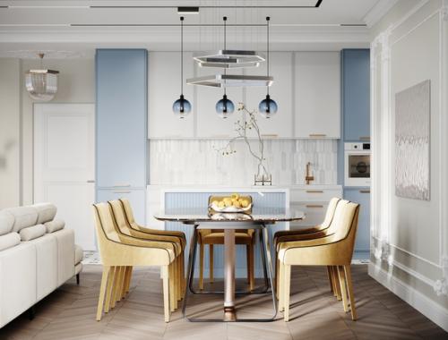 Данилова анастасия. Название проекта: Дизайн Интерьера Кухни - Гостиной - Прихожей в ЖК Парус г. Самара. 05