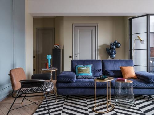 Яркий семейный и дизайнерский дуэт - Ярослав и Елена Алдошины, бюро Aldo&Aldo, - создали в Москве артистичный интерьер для другой яркой семьи. 03