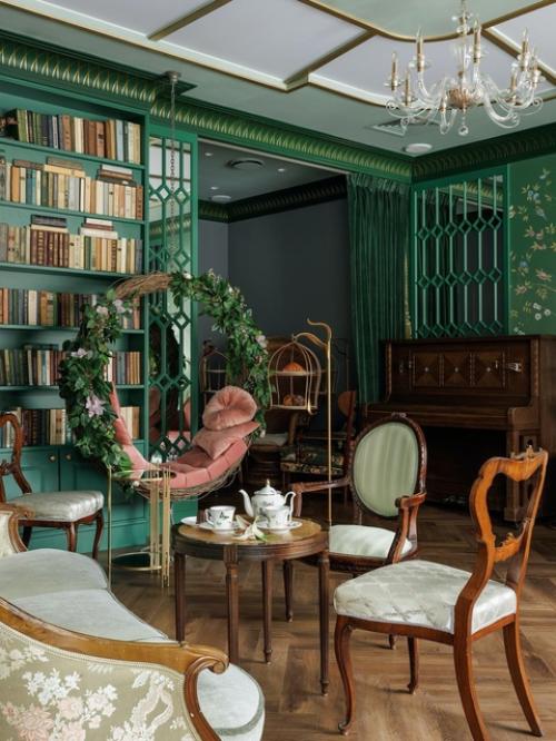 Реализованный интерьер чайной Зеленая Гостиная в Санкт-петербурге. 07