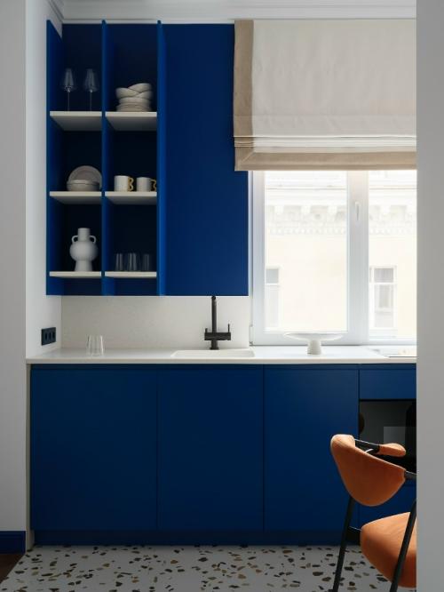 Креативный интерьер однокомнатной квартиры 30 м 2 в Краснодаре. 01