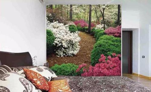 Дизайн спальни с фотообоями. 01