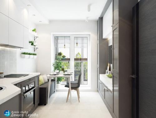 Проект кухни с балкончиком. 02