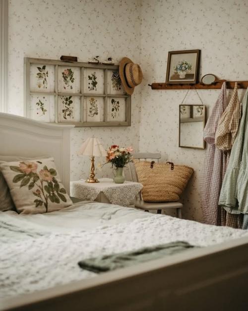 Скандинавский деревенский дом цвета мяты. 08