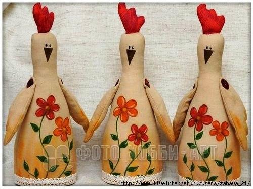 Курочки для украшения интерьера. 04