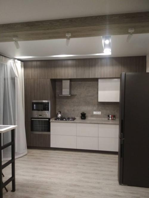 Дизайн кухни - гостиной в современном стиле. 07