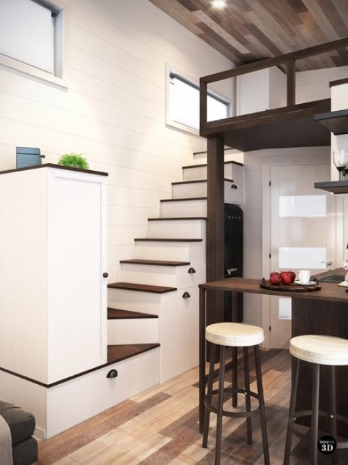 Визуализация интерьера в проекте Мобильный дом. 01