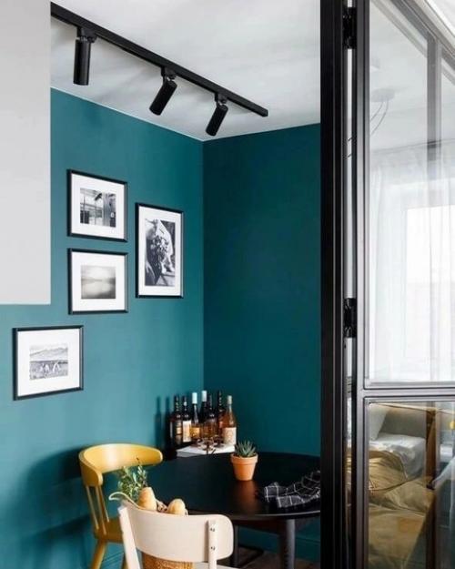 Квартира - студия с интересными решениями и ярким акцентом. 05