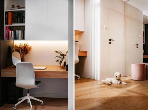 Современный, яркий интерьер квартиры - студии площадью 37 кв. 08