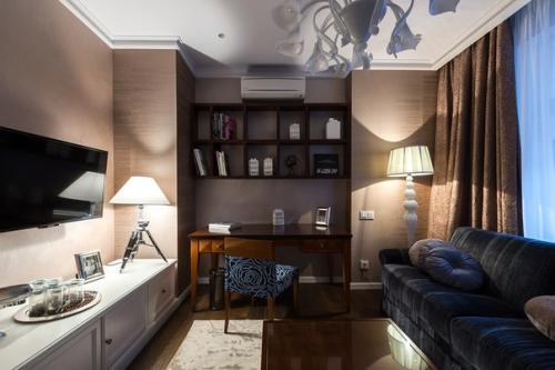 Фламандский интерьер.  Эту квартиру дизайнер для респектабельной супружеской пары оформляла. 05