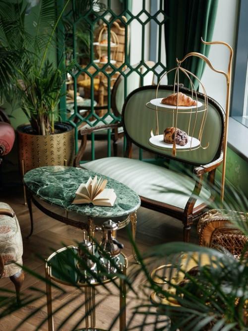 Реализованный интерьер чайной Зеленая Гостиная в Санкт-петербурге. 04