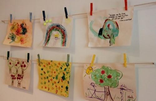 Как сохранить и разместить детские рисунки. 07