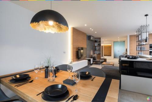 Все оттенки серого квартиры в Праге. 05