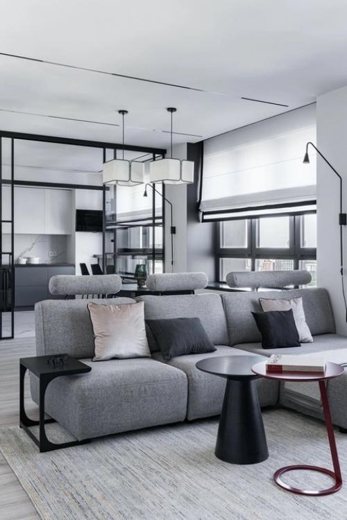 Реализованный интерьер квартиры, площадью 100 кв. 01