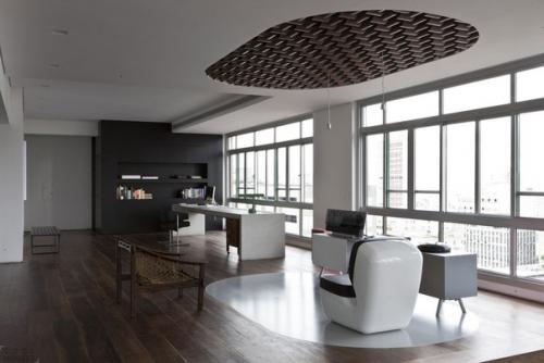 Просторная квартира Paulista в Сан-паулу, Бразилия, выполнена по проекту бразильской студии Triptyque. 02