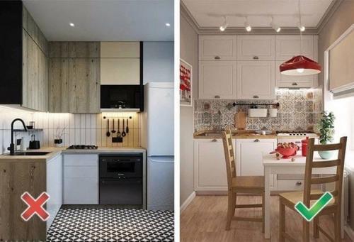 Маленькая кухня - вовсе не приговор, а повод подключить фантазию и изобретательность. 03