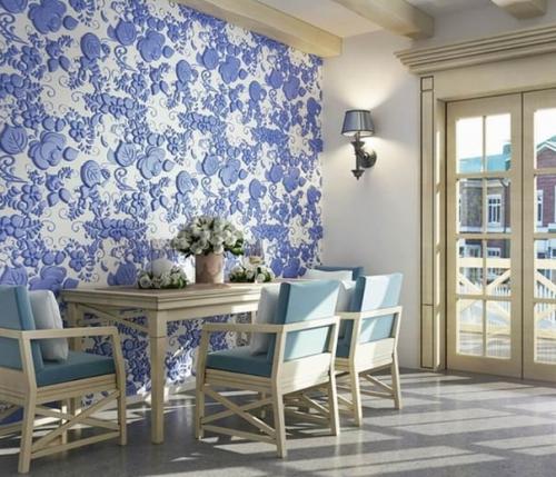 Сине - белый интерьер: Гжель. 05