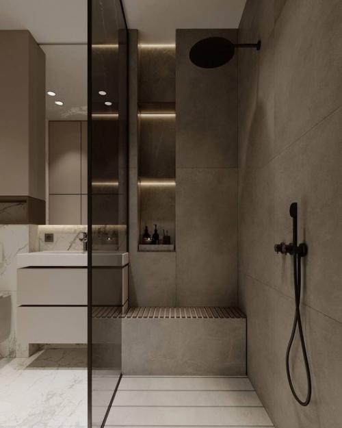 Проект 1-комнатной квартиры в бежевом цвете (38 кв. 07