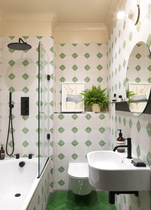 Зеленый в интерьере квартиры (85 кв. 09