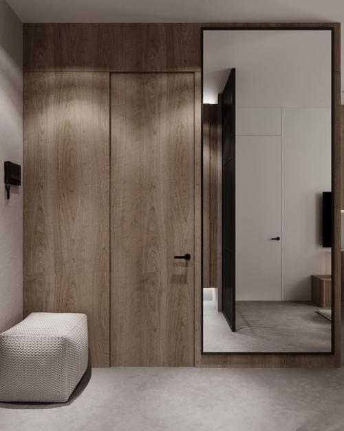 Стильный проект квартиры в сдержанный тонах. 07