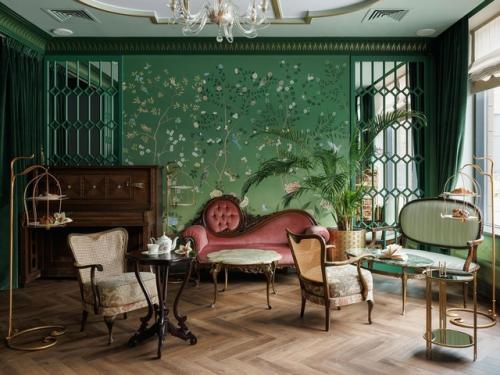 Реализованный интерьер чайной Зеленая Гостиная в Санкт-петербурге. 02