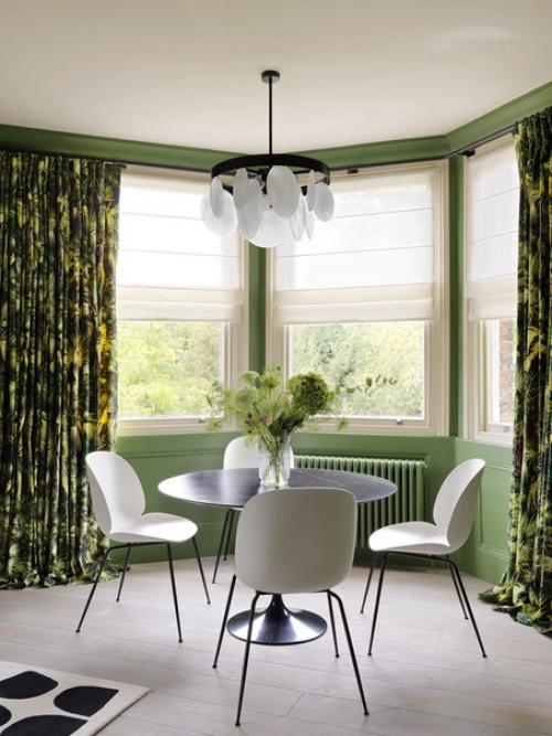 Зеленый в интерьере квартиры (85 кв. 03